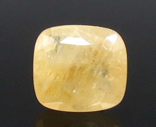 6.43 Ratti Natural Ceylonese Yellow Sapphire with Govt Lab Certificate-(4551)