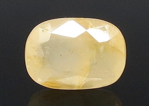 5.51 Ratti Natural Ceylonese Yellow Sapphire with Govt Lab Certificate-(4551)