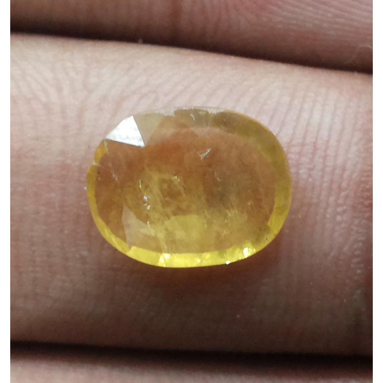 2.91 Ratti Natural yellow sapphire with Govt Lab Certificate-(7000)