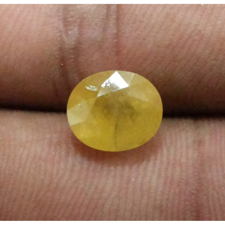 4.92 Ratti Natural yellow sapphire with Govt Lab Certificate -(4100)
