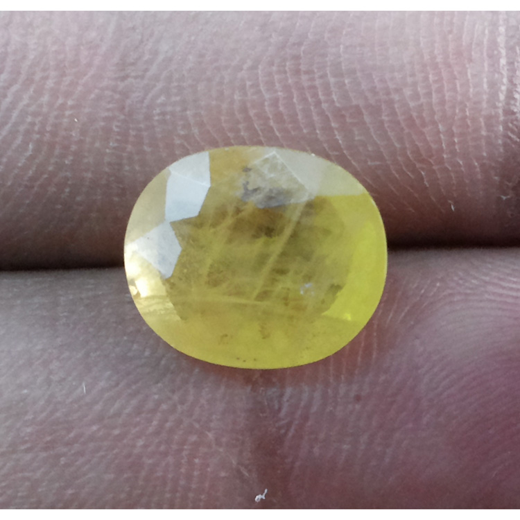 4.59 Ratti Natural yellow sapphire with Govt Lab Certificate