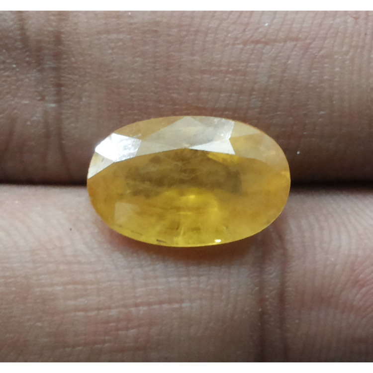 7.19 Ratti Natural yellow sapphire with Govt Lab Certificate-(5100)