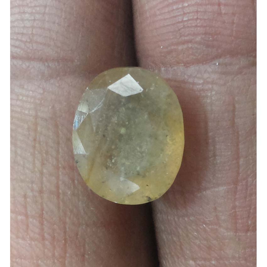 8.30 Ratti Natural yellow sapphire with Govt Lab Certificate