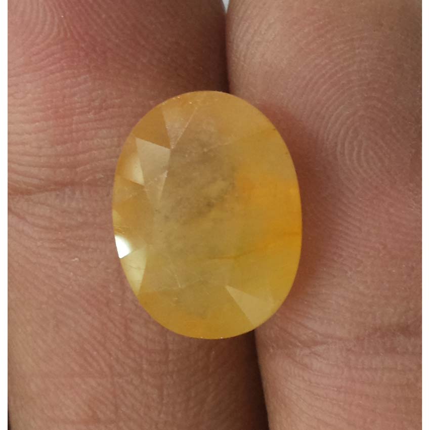 8.93 Ratti Natural yellow sapphire with Govt Lab Certificate-(2100)