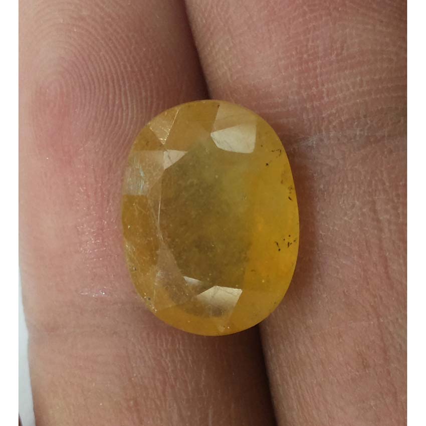 8.80 Ratti Natural yellow sapphire with Govt Lab Certificate-(2100)
