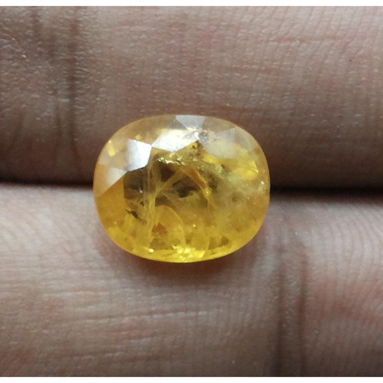 6.67 Ratti Natural yellow sapphire with Govt Lab Certificate-(5100)