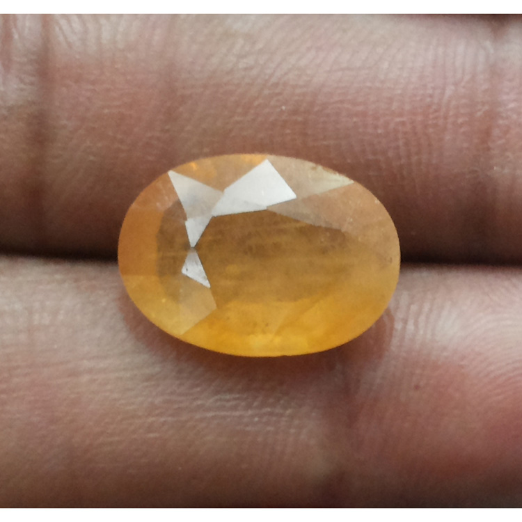 7.91 Ratti Natural yellow sapphire with Govt Lab Certificate