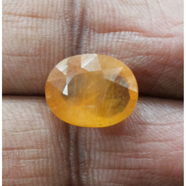 6.41 Ratti Natural yellow sapphire with Govt Lab Certificate