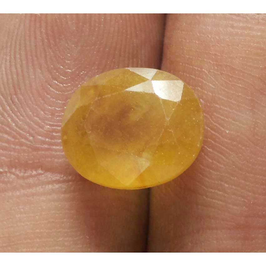 7.18 Ratti Natural yellow sapphire with Govt Lab Certificate-(1100)