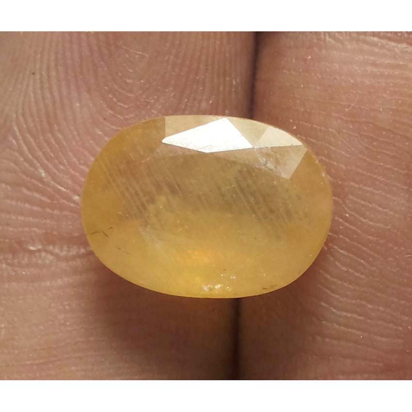 6.92 Ratti Natural yellow sapphire with Govt Lab Certificate
