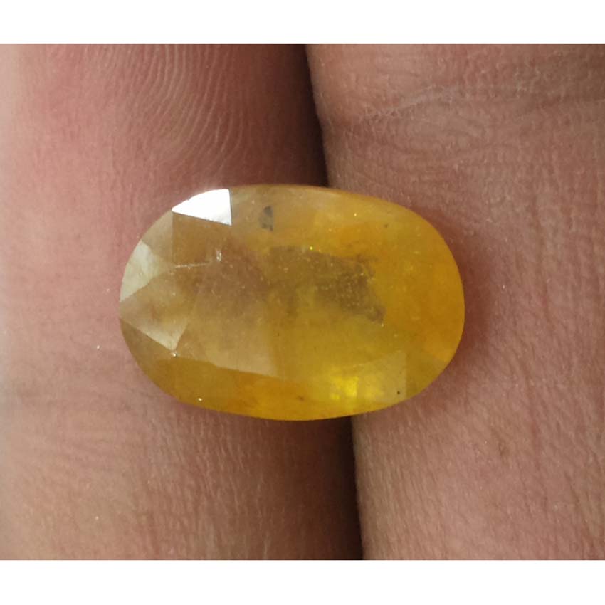 6.31 Ratti Natural yellow sapphire with Govt Lab Certificate-(2100)