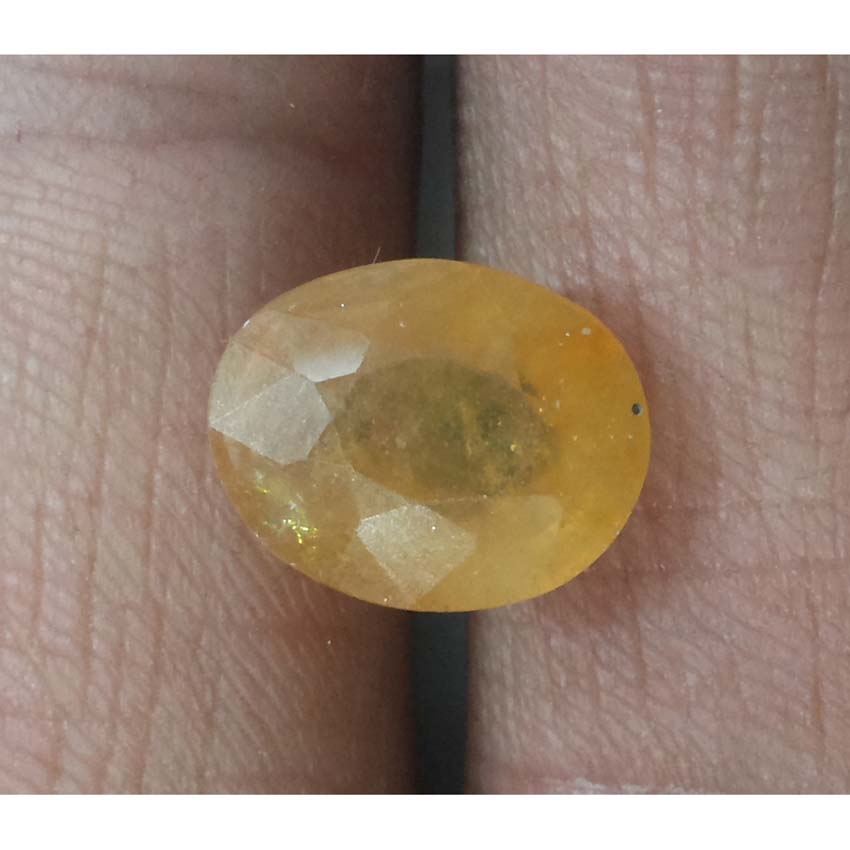 8.13 Ratti Natural yellow sapphire with Govt Lab Certificate-(2100)