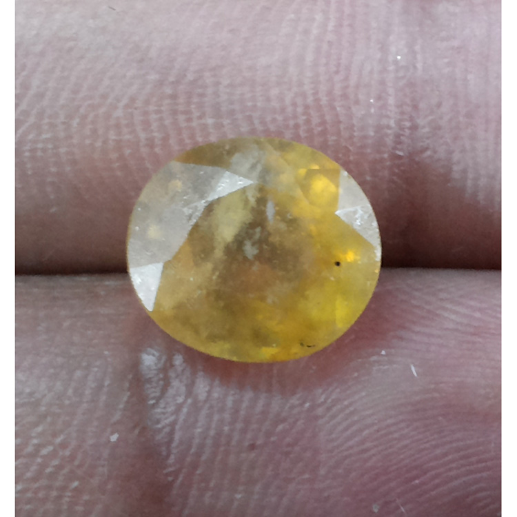 5.00 Ratti Natural yellow sapphire with Govt Lab Certificate