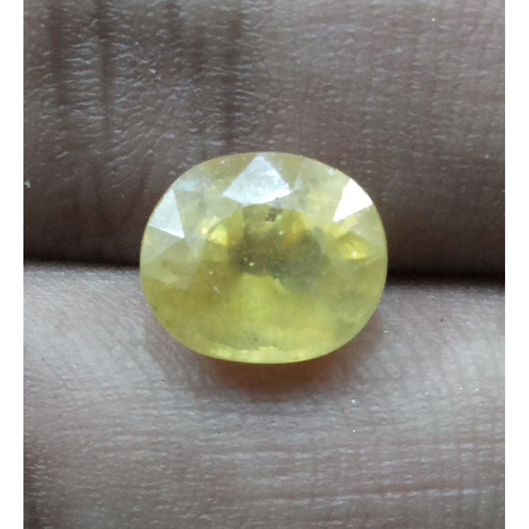 4.80 Ratti Natural yellow sapphire with Govt Lab Certificate
