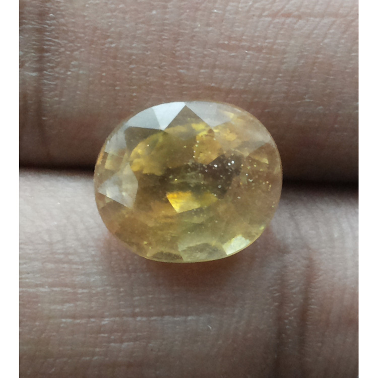 7.11 Ratti Natural yellow sapphire with Govt Lab Certificate-(5100)