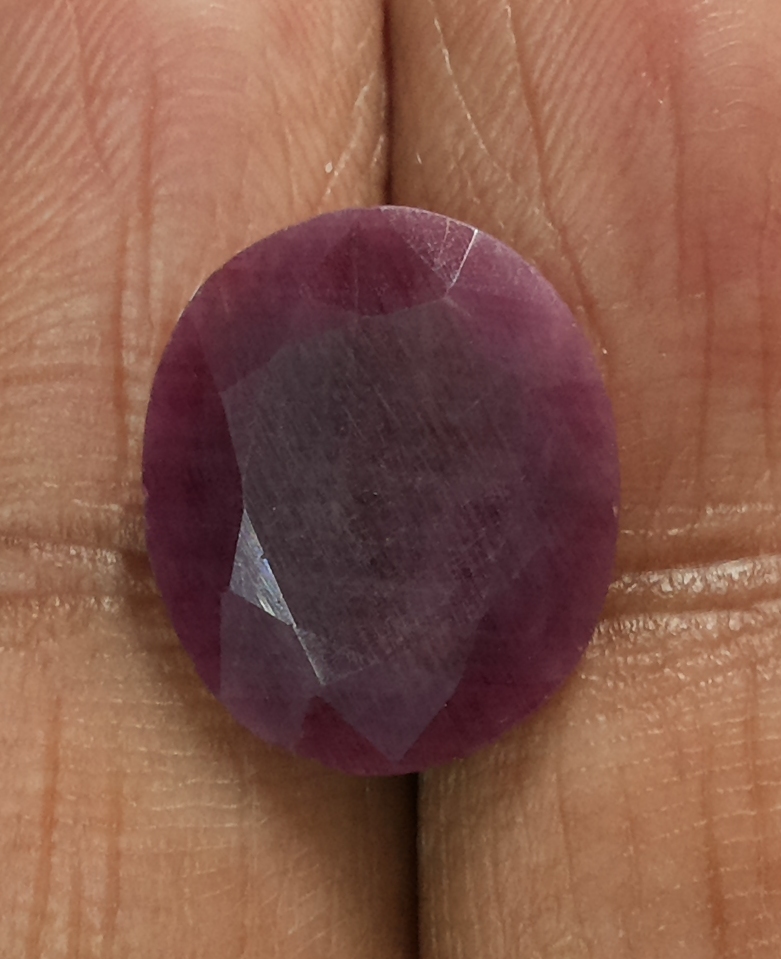 8.08 Ratti Natural Indian Ruby with Govt. Lab Certificate-(1100))