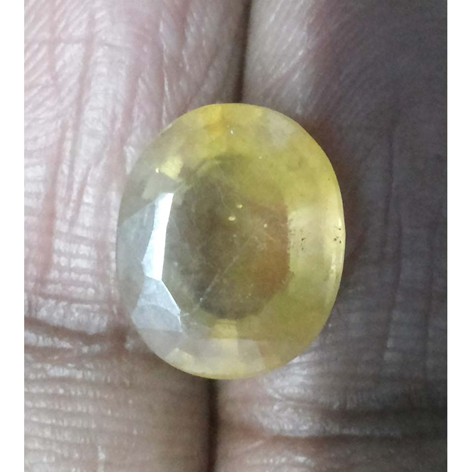 6.69 Ratti Natural yellow sapphire with Govt Lab Certificate-(4100)