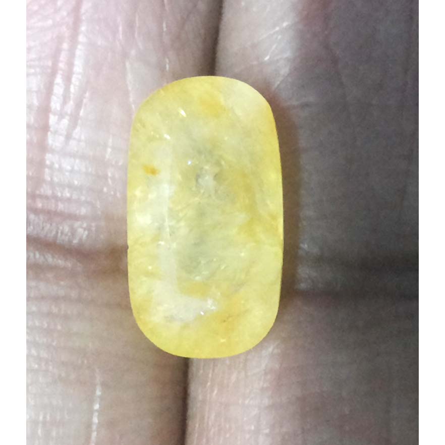 5.38 Ratti Natural yellow sapphire with Govt Lab Certificate-(4100)
