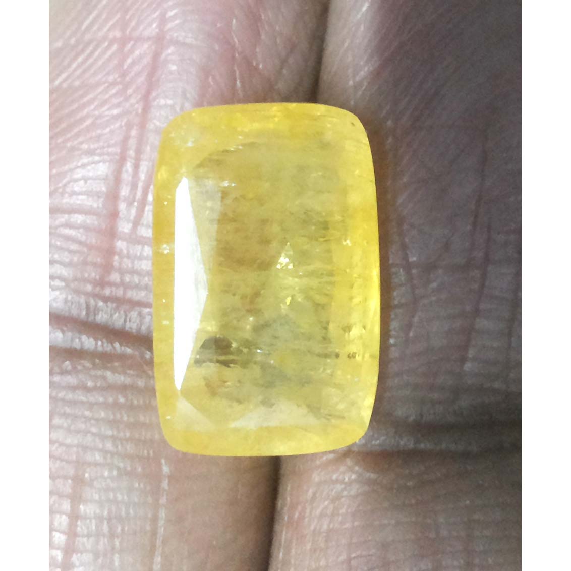 9.81 Ratti Natural yellow sapphire with Govt Lab Certificate-(6100)
