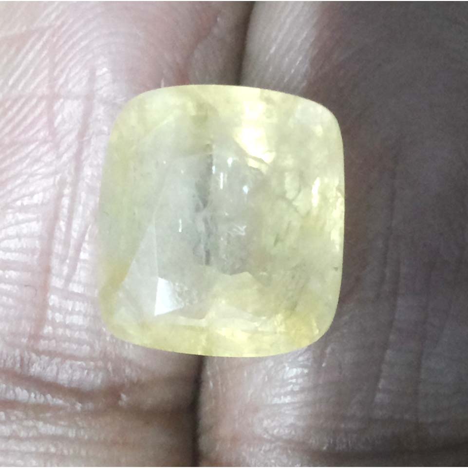 9.51 Ratti Natural yellow sapphire with Govt Lab Certificate-(12210)