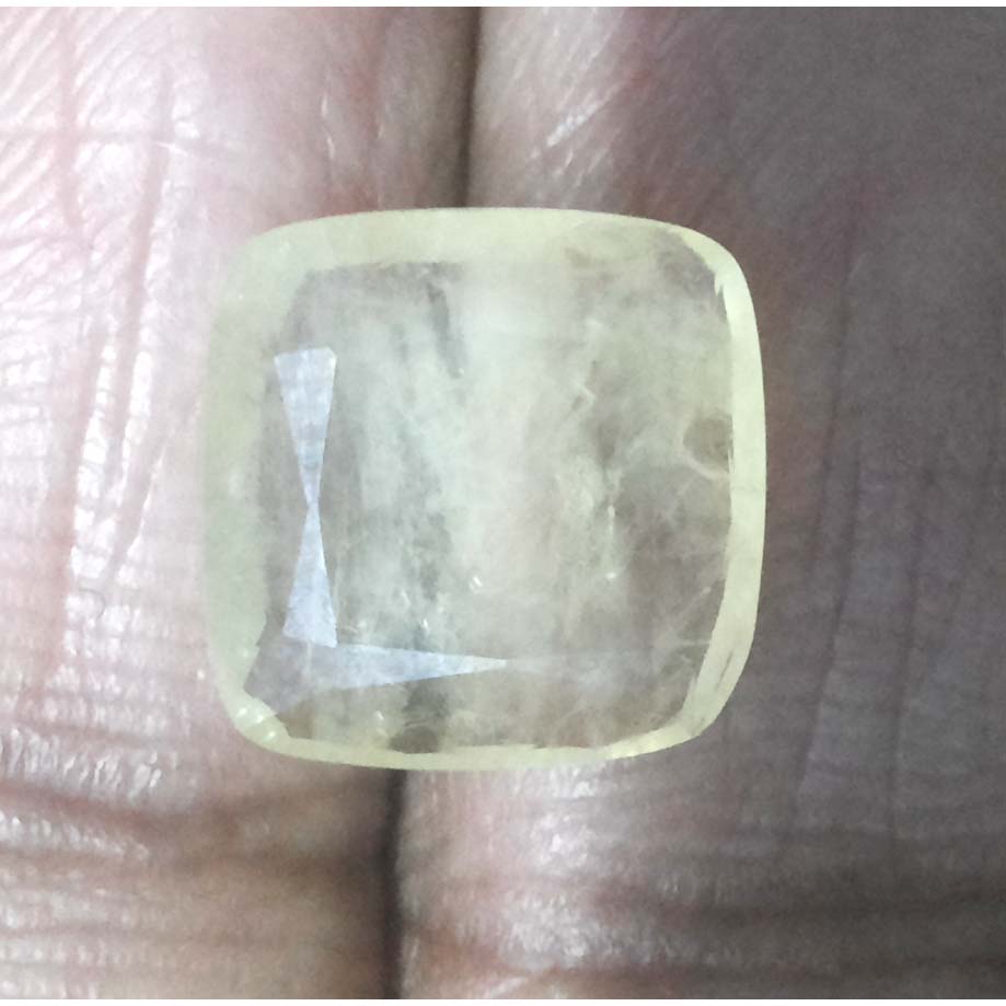 5.63 Ratti Natural yellow sapphire with Govt Lab Certificate-(16650)