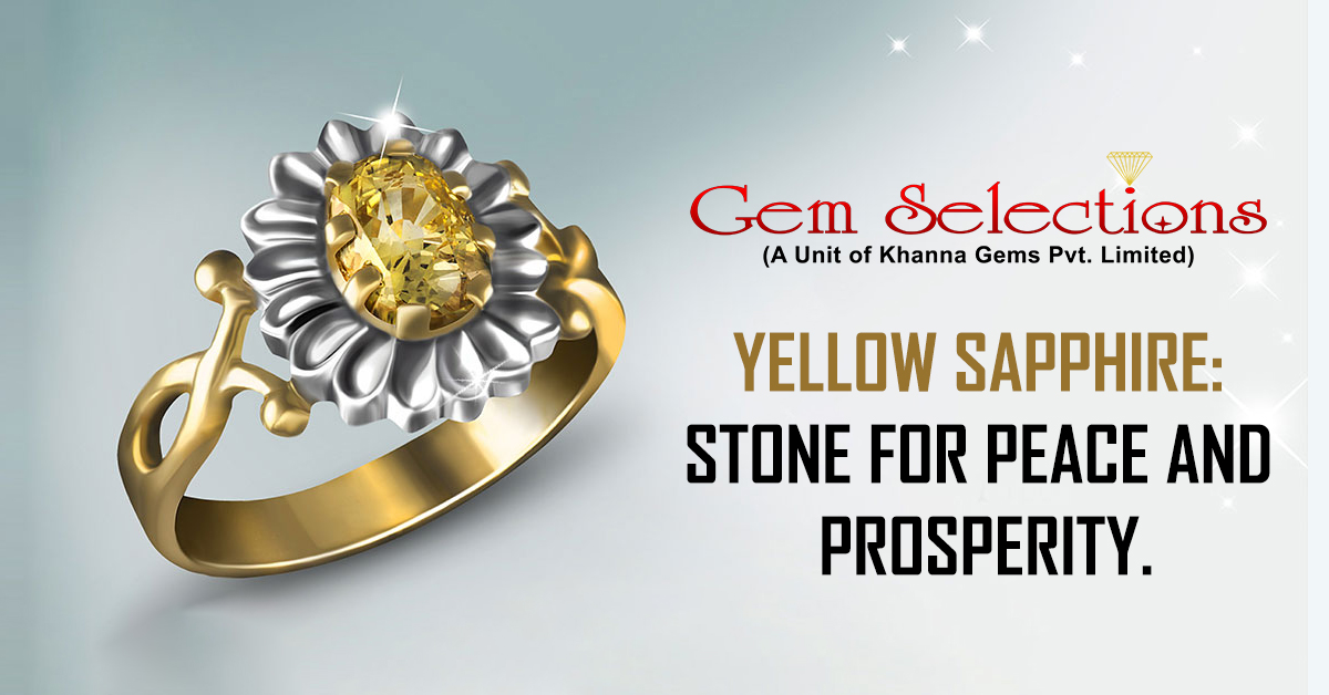 Yellow Sapphire Stone For Peace