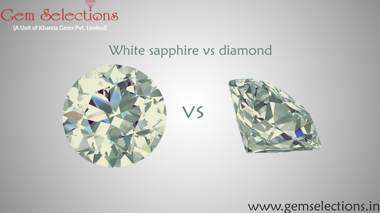 White sapphire vs diamond