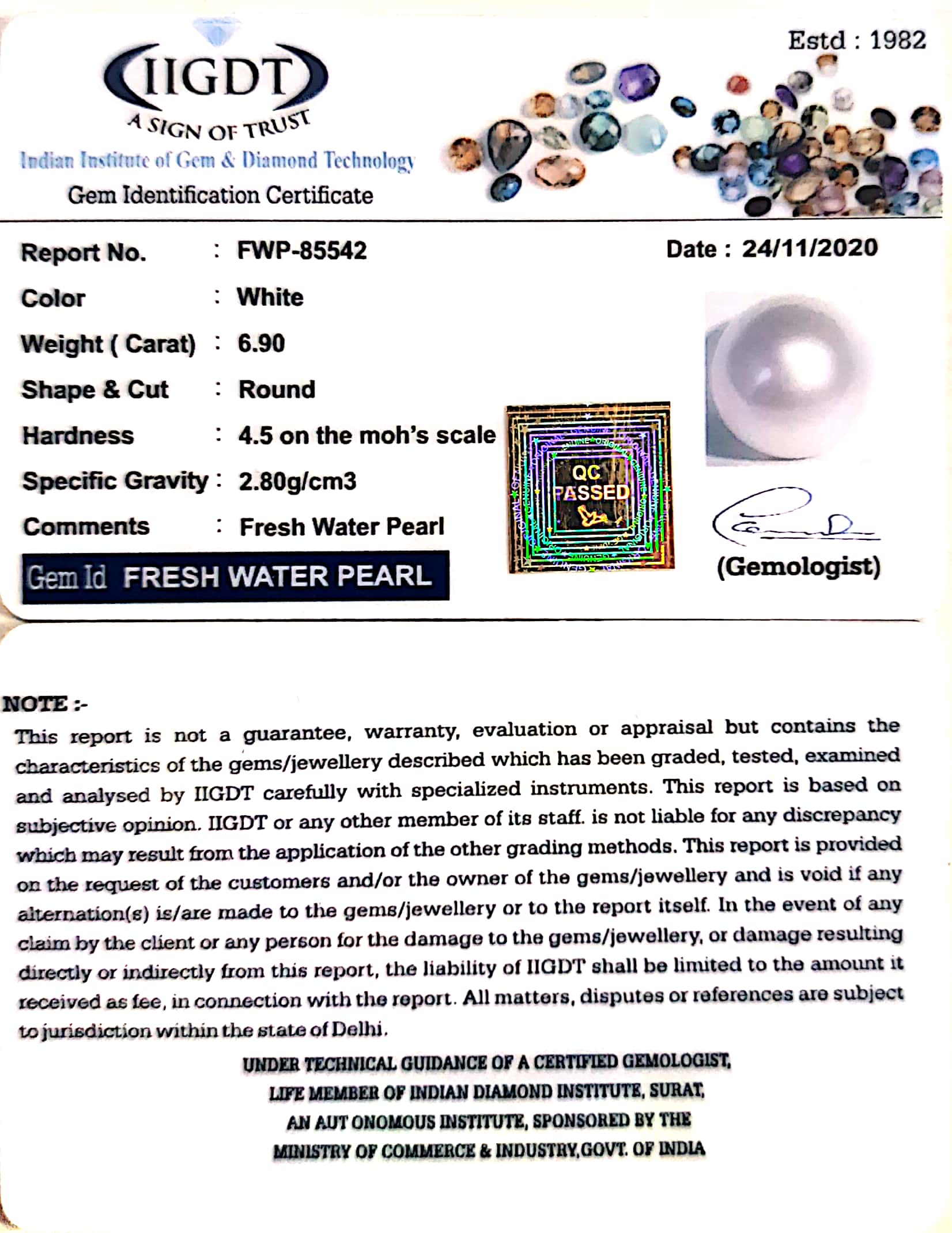 7.65 Ratti Fresh Water Pearl (277)