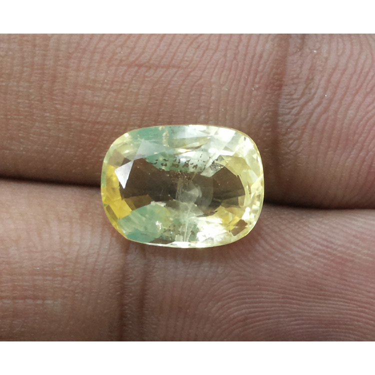 6.36 Ratti Natural yellow sapphire with Govt Lab Certificate-78810