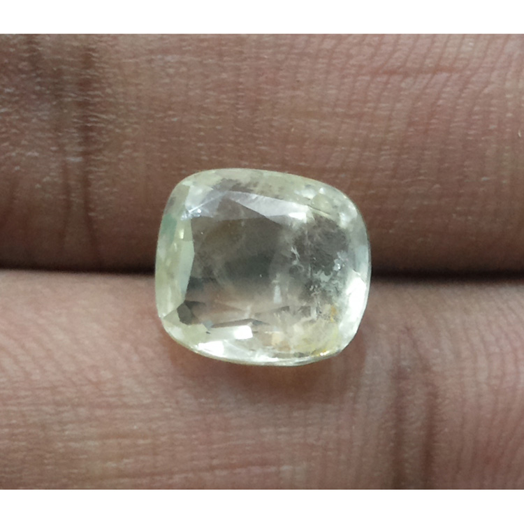 6.50 Ratti Natural yellow sapphire with Govt Lab Certificate-(23310)