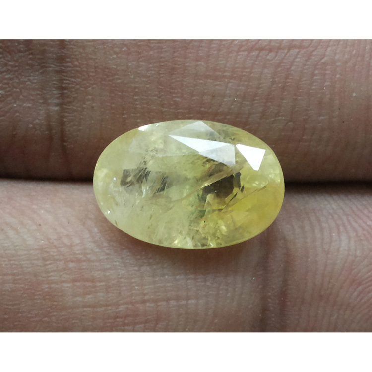 8.20 Ratti Natural yellow sapphire with Govt Lab Certificate-(8100)