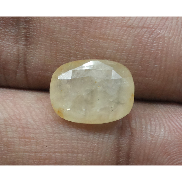 7.33 Ratti Natural yellow sapphire with Govt Lab Certificate-(4100)