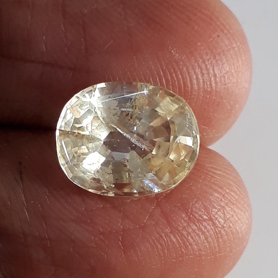 4.62 Ratti Yellow Sapphire with Govt Lab Certificate-23310