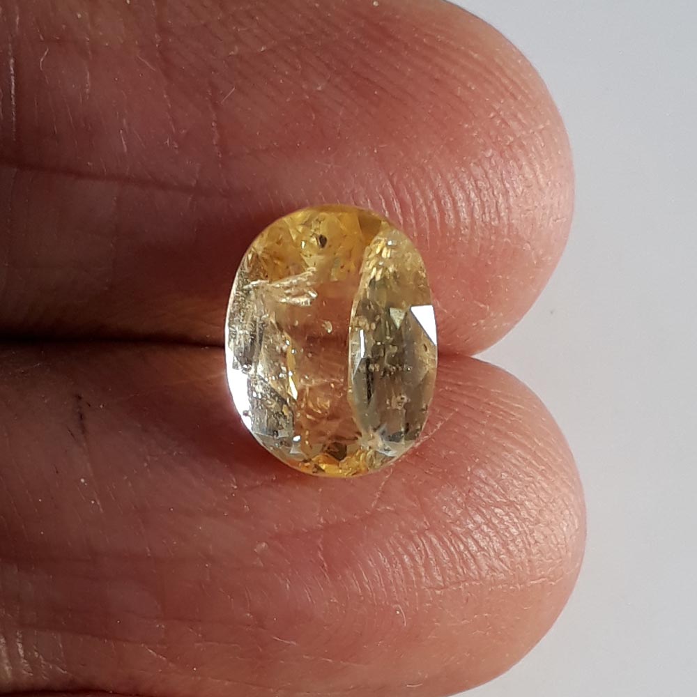 3.32 Ratti Yellow Sapphire with Govt Lab Certificate