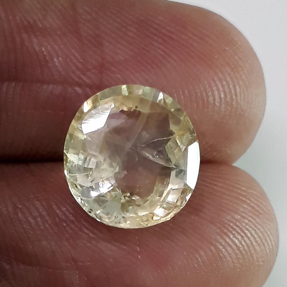 5.49 Ratti  yellow sapphire with Govt Lab Certificate-34410