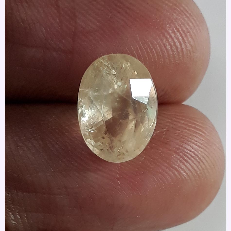 5.44 Ratti  yellow sapphire with Govt Lab Certificate