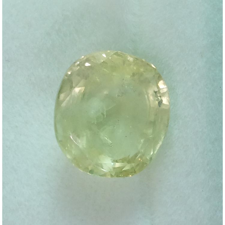 6.65 Natural yellow sapphire with Govt Lab Certified-(11000)