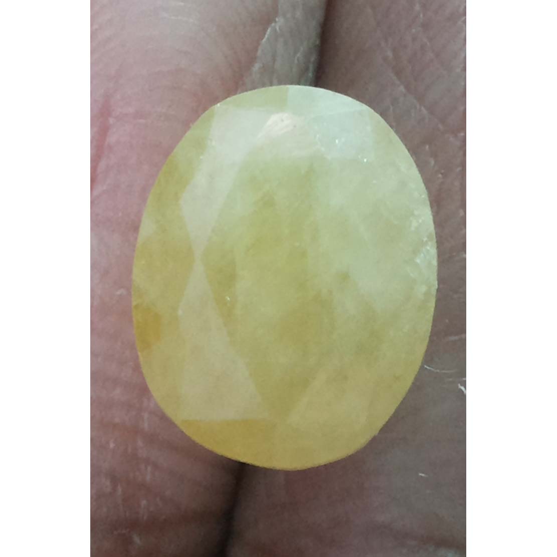 6.43 NATURAL yellow sapphire with Govt Lab Certified-(3100)