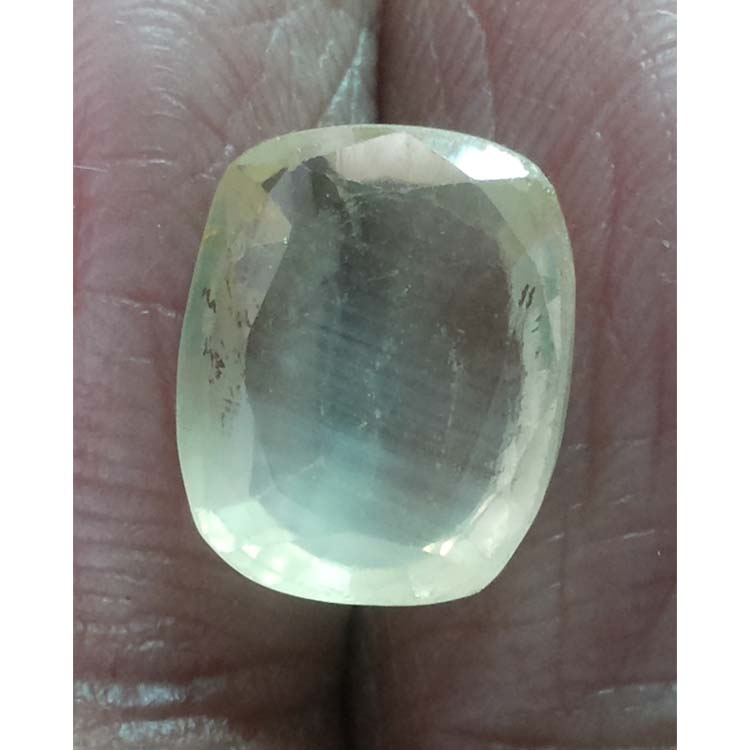 4.51 NATURAL yellow sapphire with Govt Lab Certified-(8100)