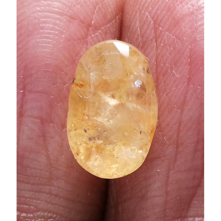 4.93 Ratti yellow sapphire with Govt Lab Certified-(3100)