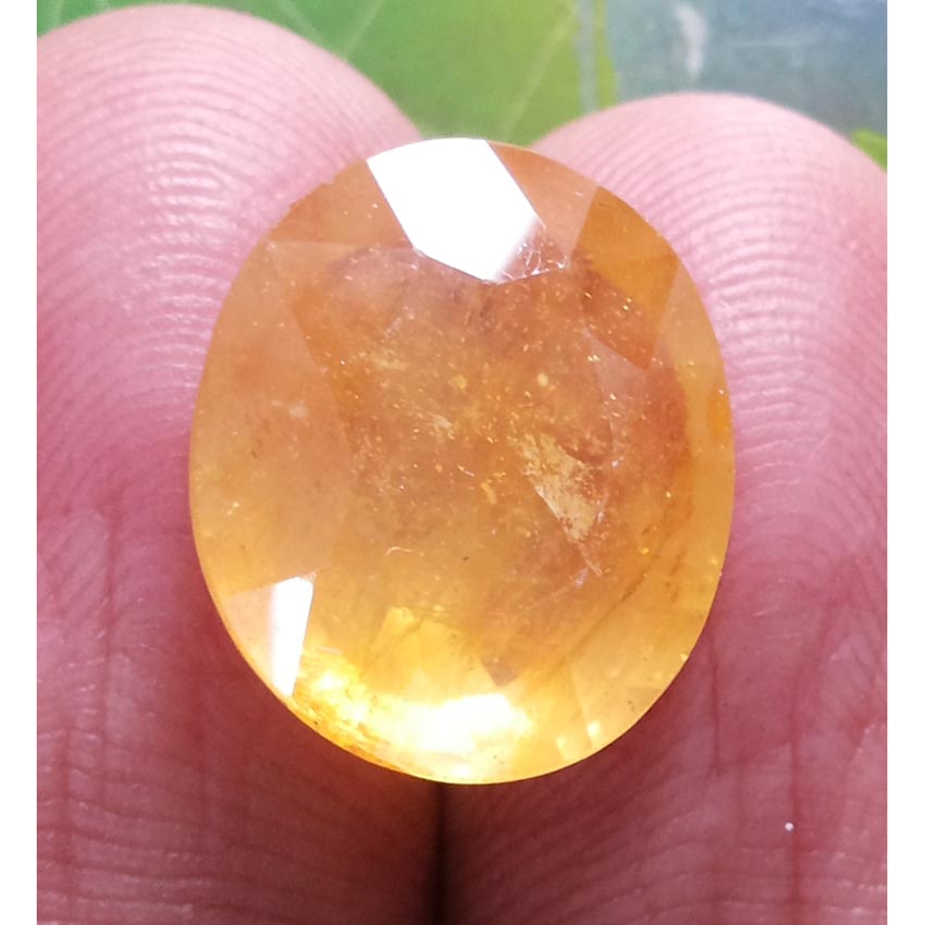 13.36 Ratti  yellow sapphire with Govt Lab Certificate-(3100)