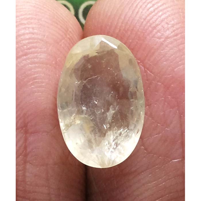 5.46 Ratti  Natural yellow sapphire with Govt Lab Certificate-(23310)