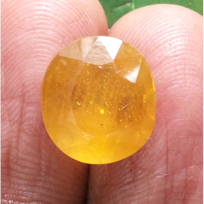 9.64 Ratti  Natural yellow sapphire with Govt Lab Certificate-(3100)