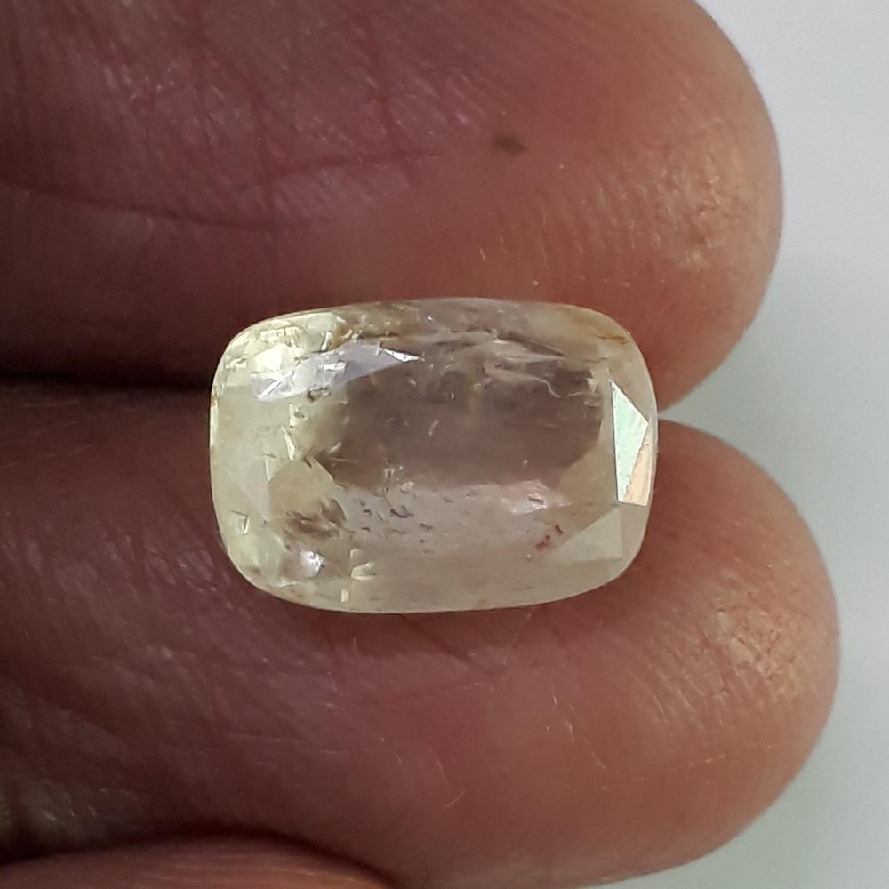 7.49 Ratti Natural Yellow Sapphire with Govt Lab Certificate-(8100)