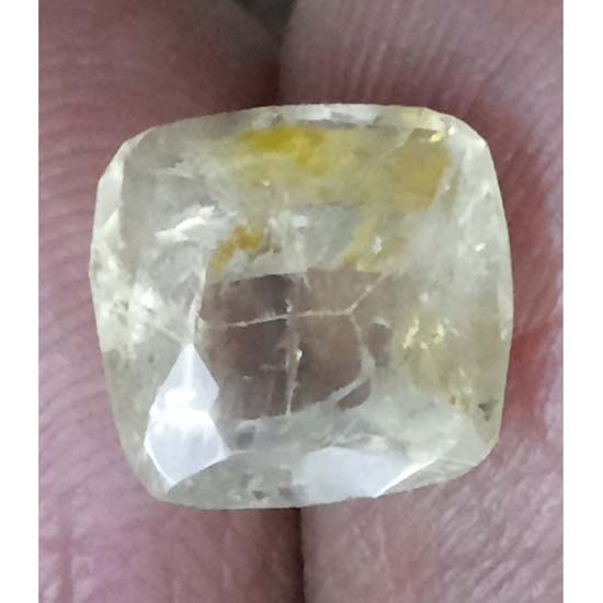4.87 Ratti  Natural yellow sapphire with Govt Lab Certificate-(16650)