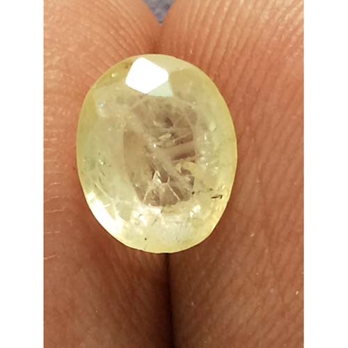 2.07 Ratti  yellow sapphire with Govt Lab Certificate-(6100)