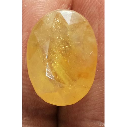 11.09 Ratti  yellow sapphire with Govt Lab Certificate-(2100)