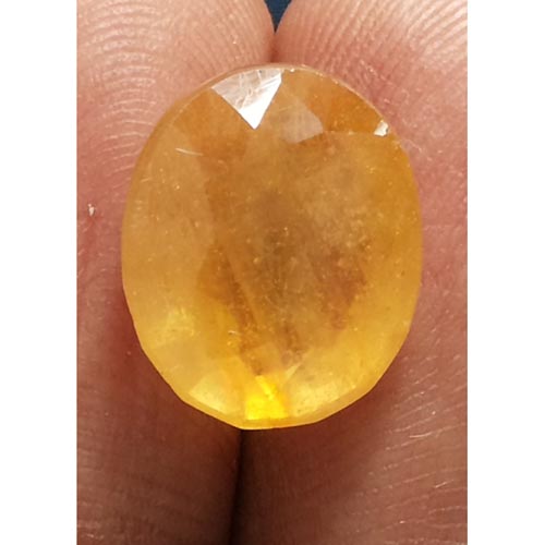 9.40 Ratti  yellow sapphire with Govt Lab Certificate-(2100)