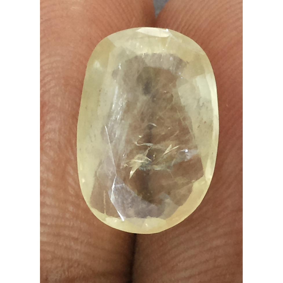 6.10 Ratti  yellow sapphire with Govt Lab Certificate-(12210)