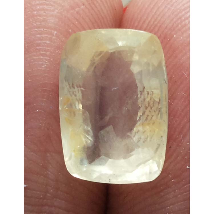 6.27 Ratti  Natural yellow sapphire with Govt Lab Certificate-(11000)
